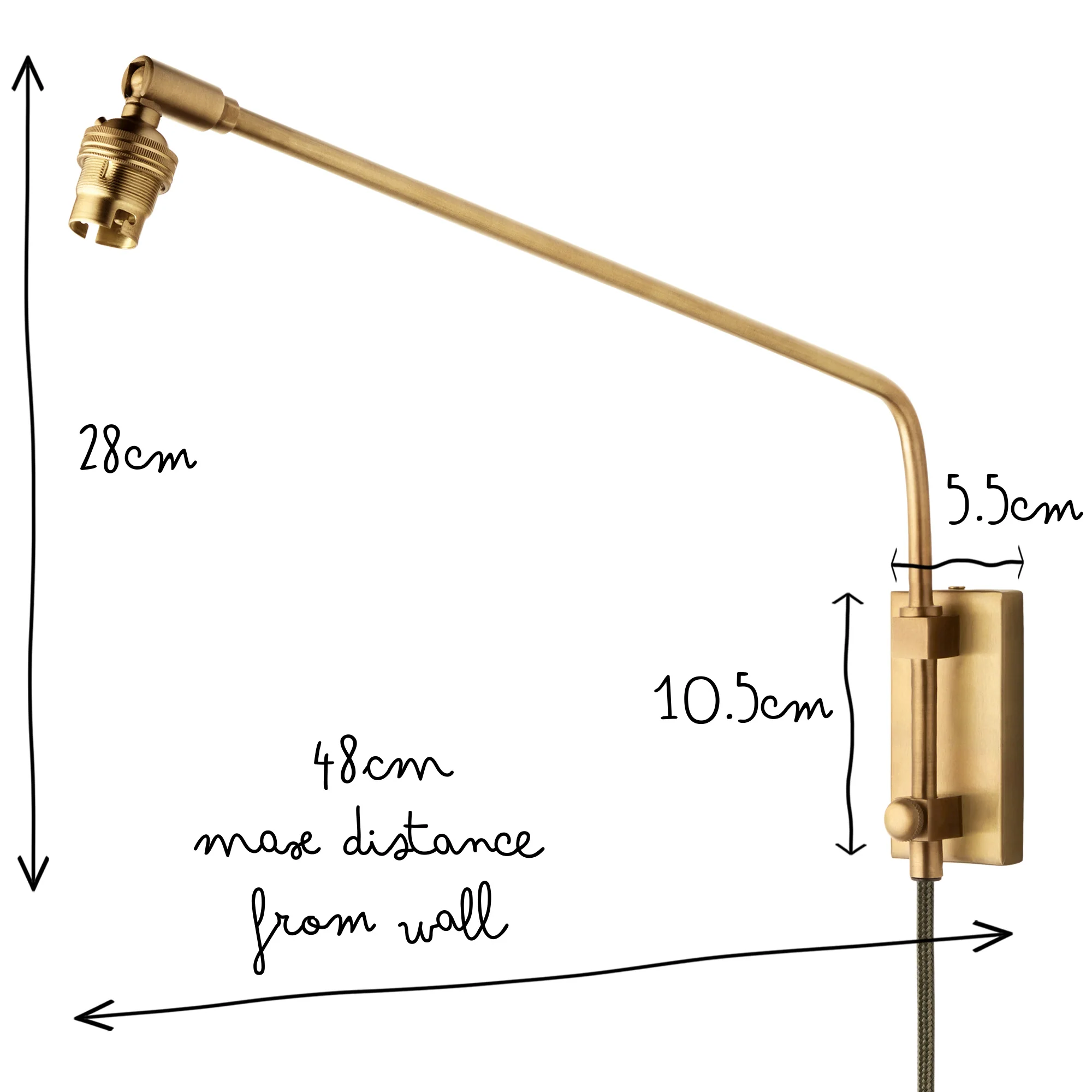Carter Wall Fitting in Antique Brass - Image 11