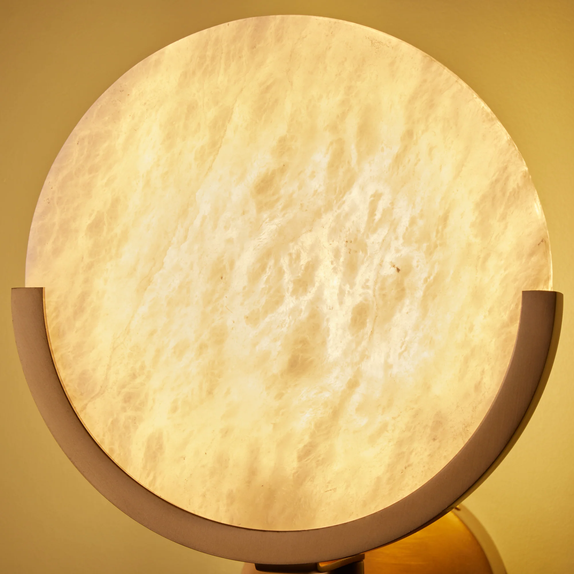 Firefly wall light in antique brass with an alabaster globe - Image 18