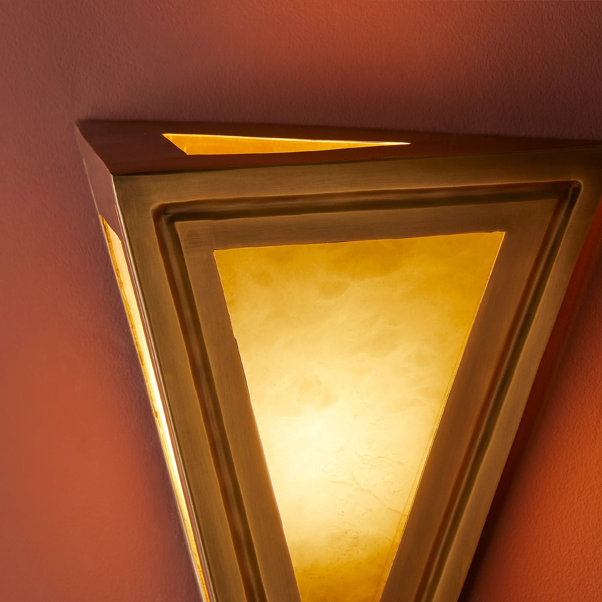 Larger Cyrus wall light in antiqued brass - Image 7