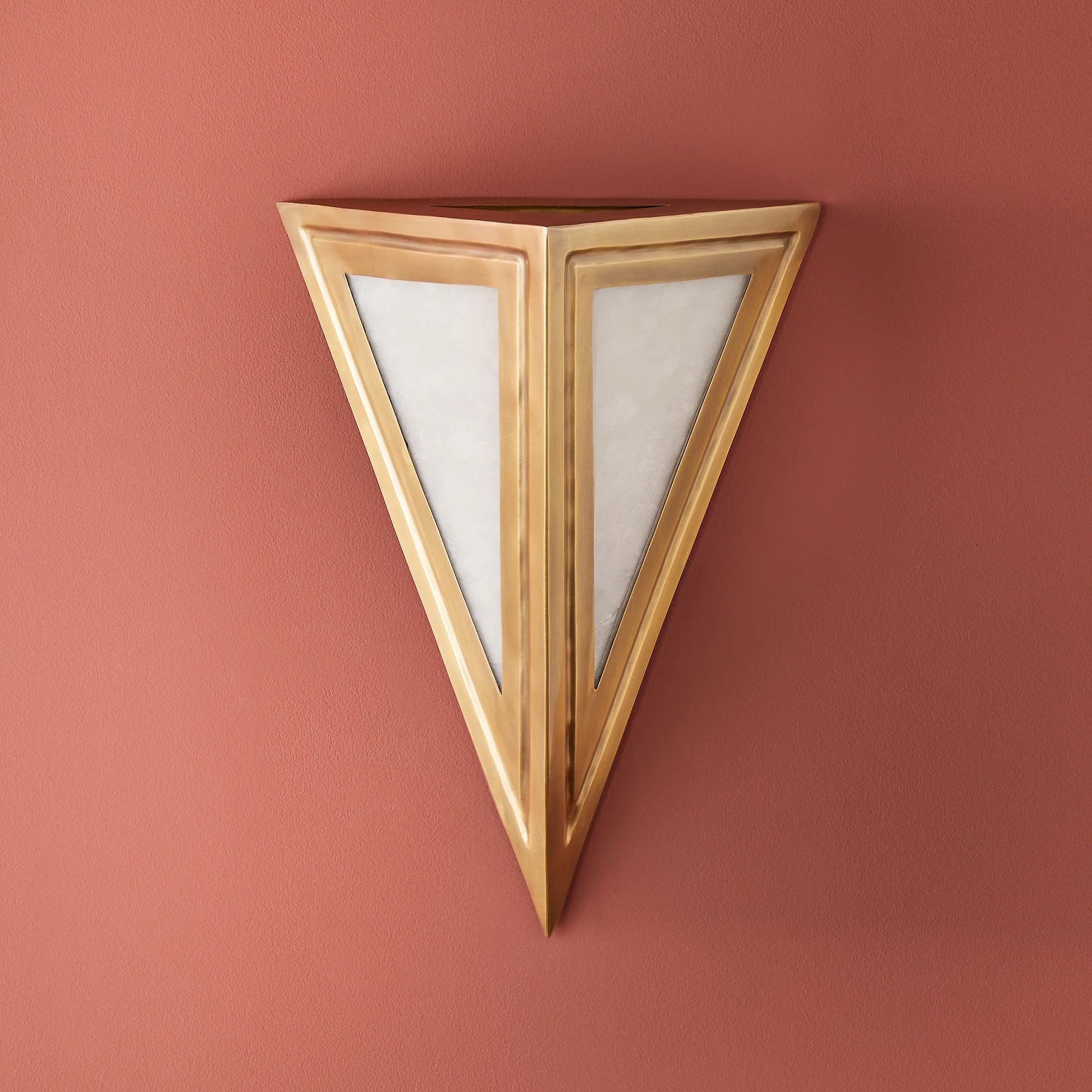 Larger Cyrus wall light in antiqued brass - Image 8