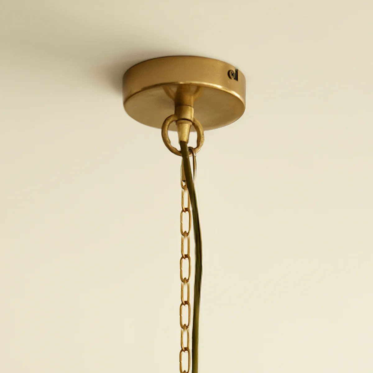 Lyle chandelier in amber glass - Image 10