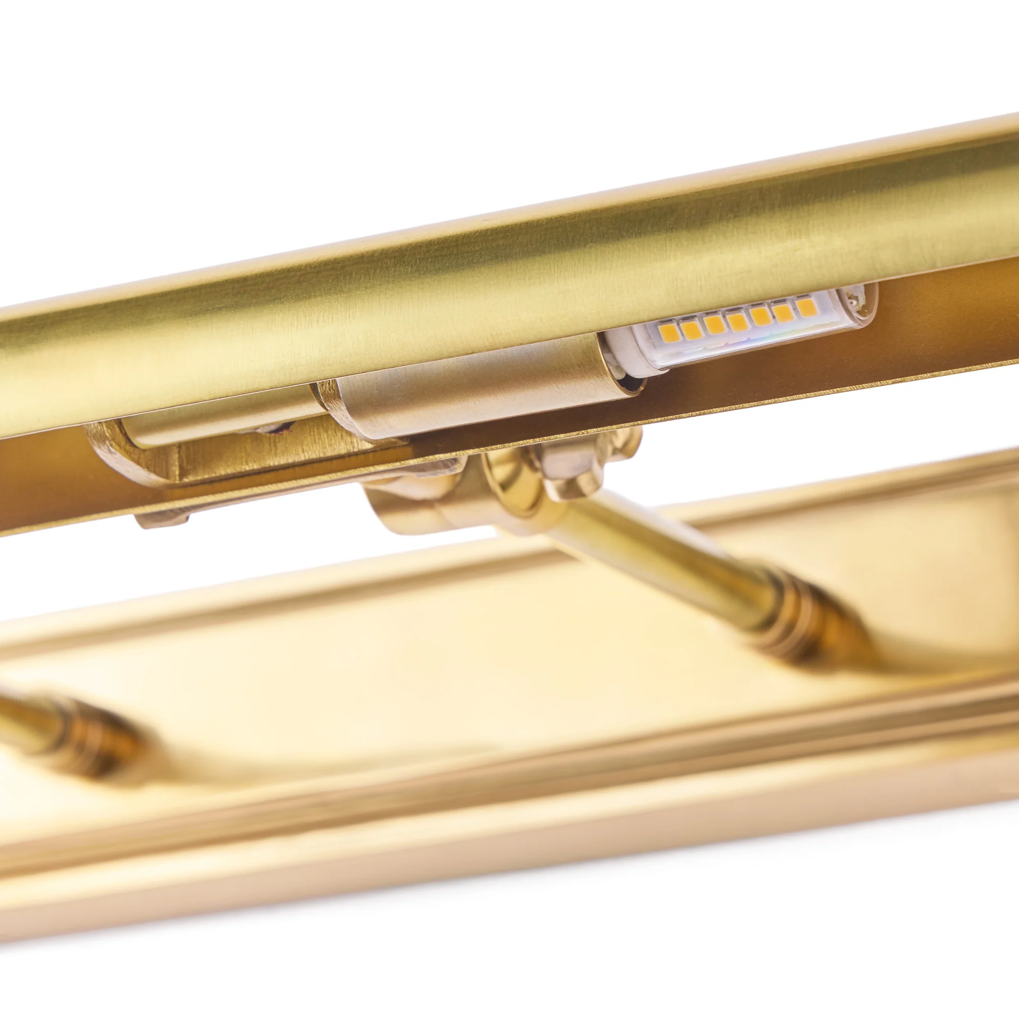 Pitcheroo double arm picture light in antique brass - Image 7