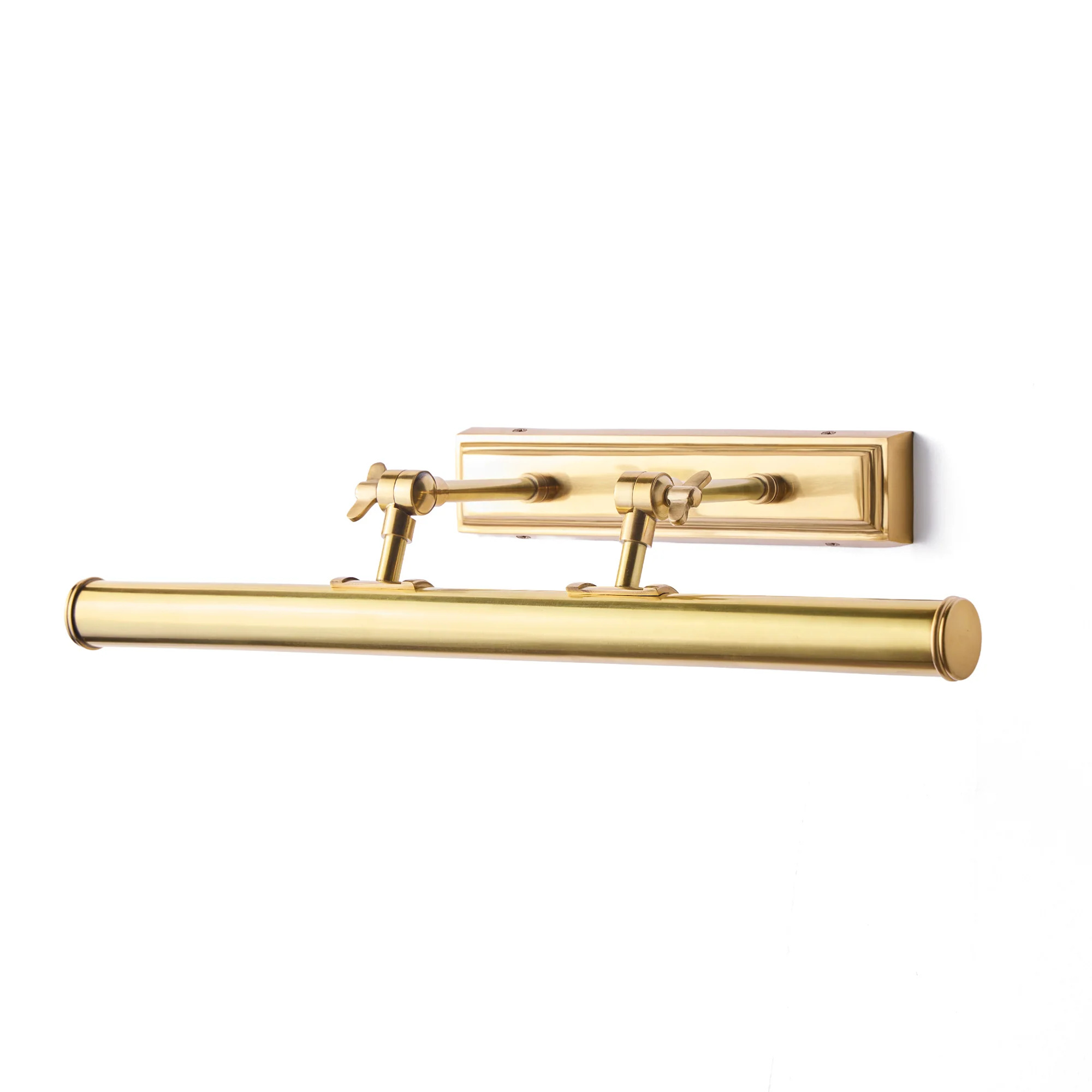 Pitcheroo double arm picture light in antique brass - Image 8