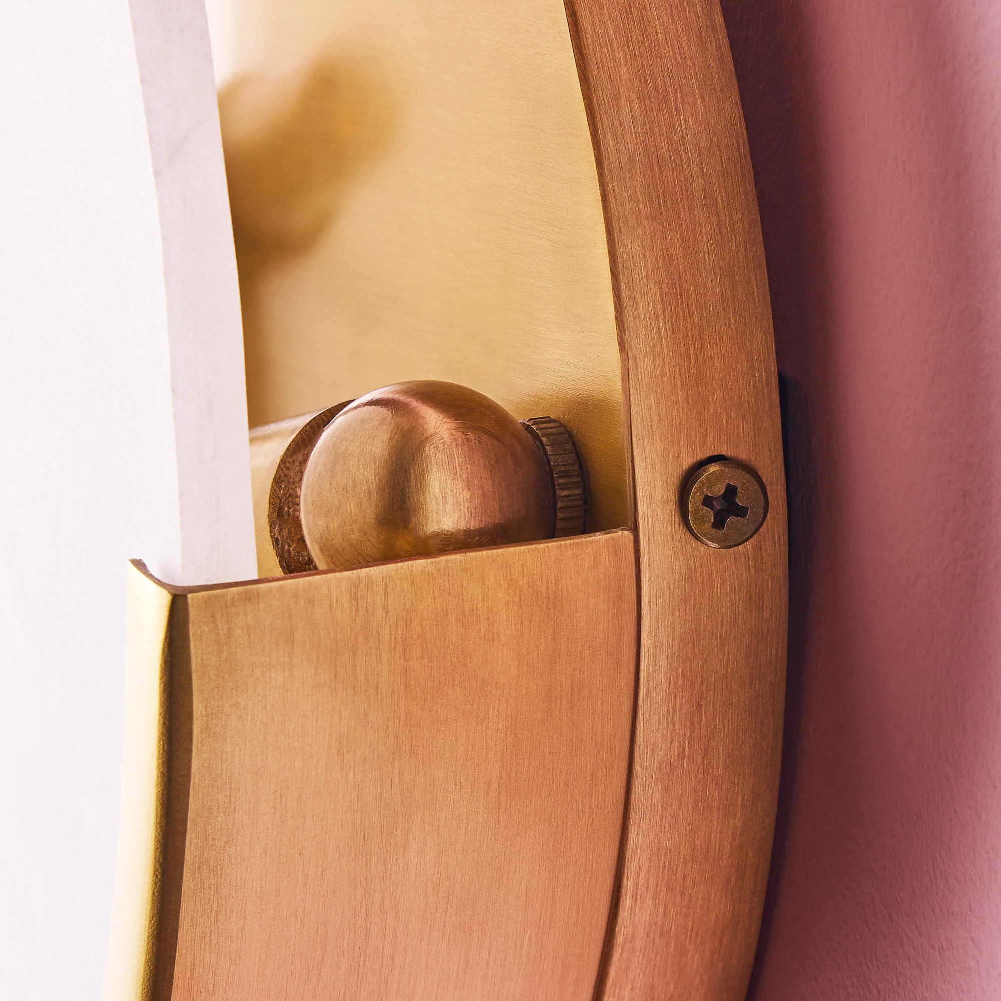 Plato wall light in alabaster and brass - Image 10