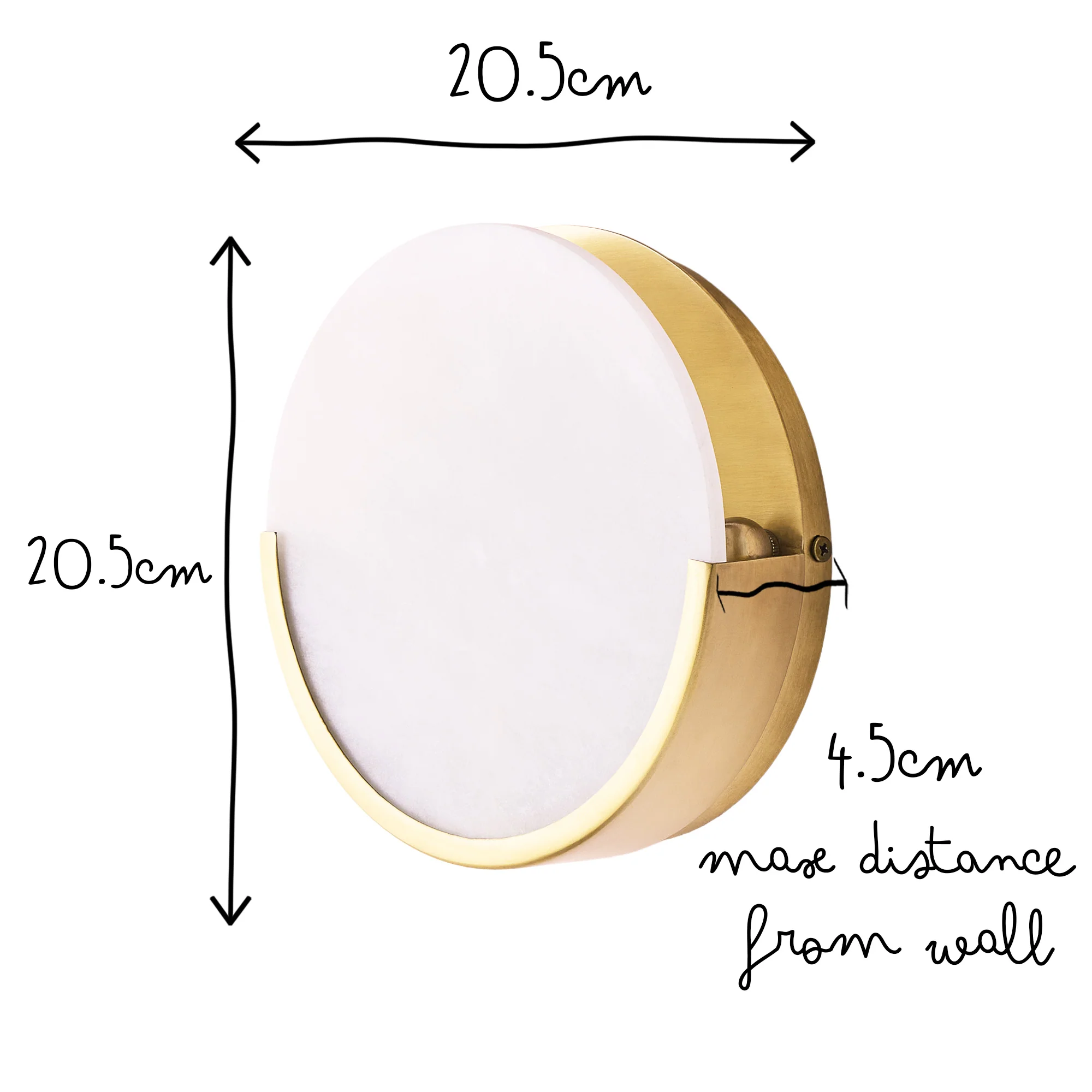 Plato wall light in alabaster and brass - Image 11