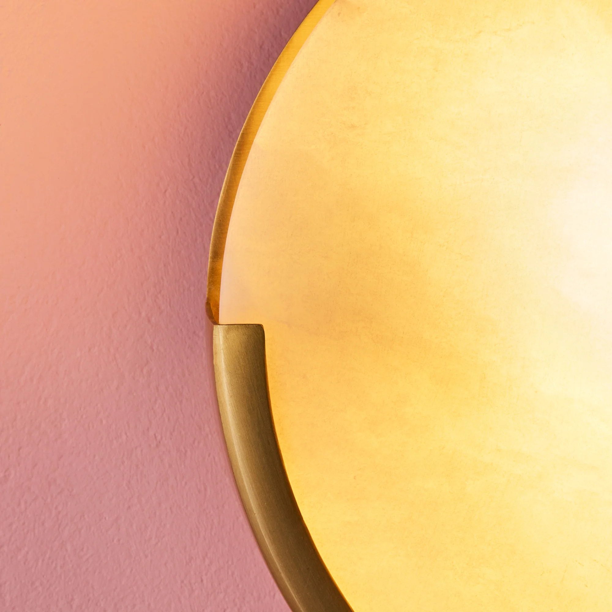 Plato wall light in alabaster and brass - Image 4