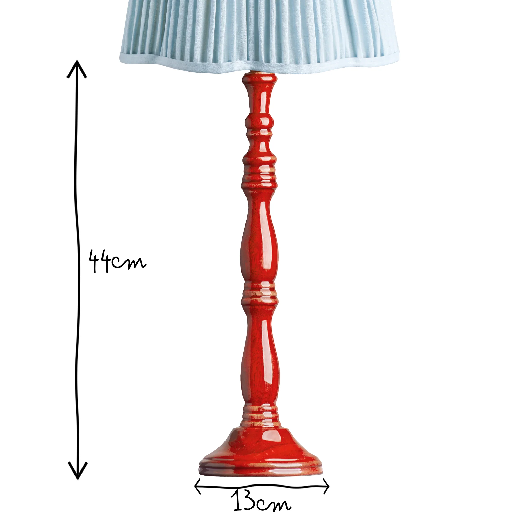 Poppy table lamp in red - Image 10