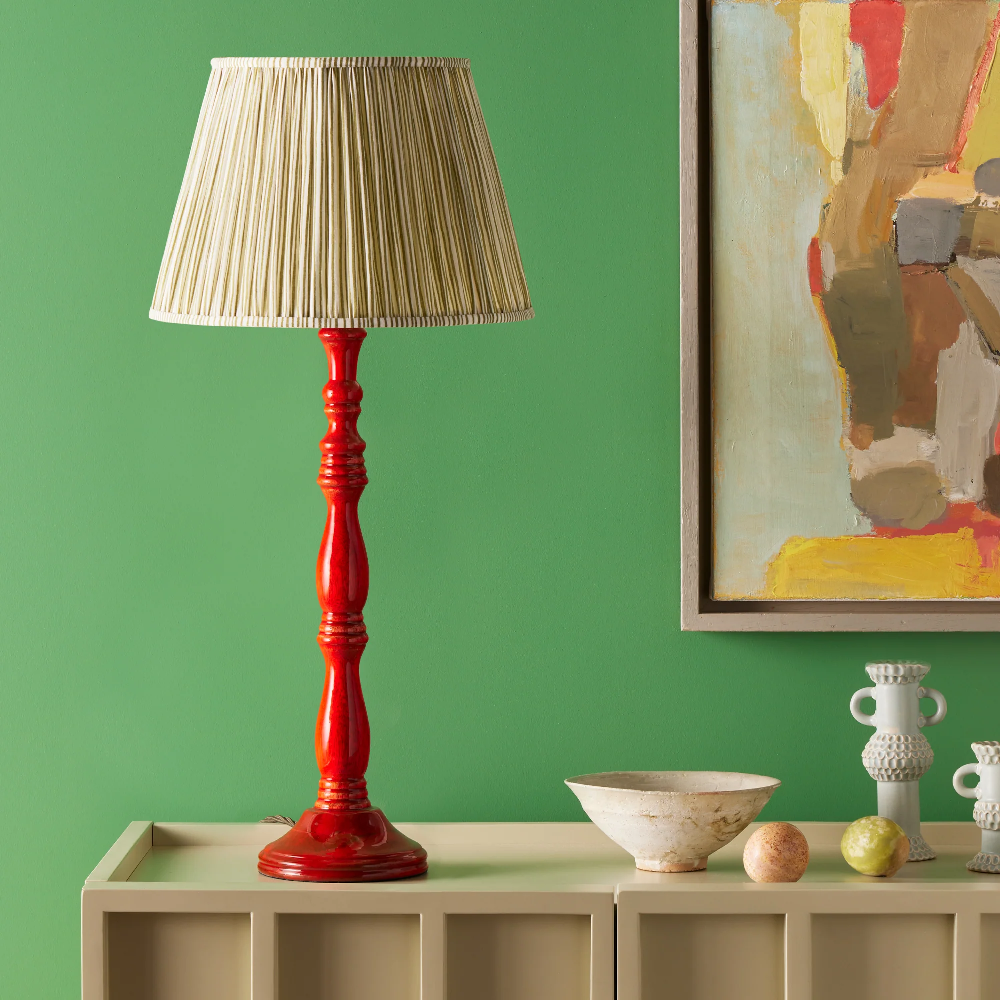 Poppy table lamp in red - Image 6