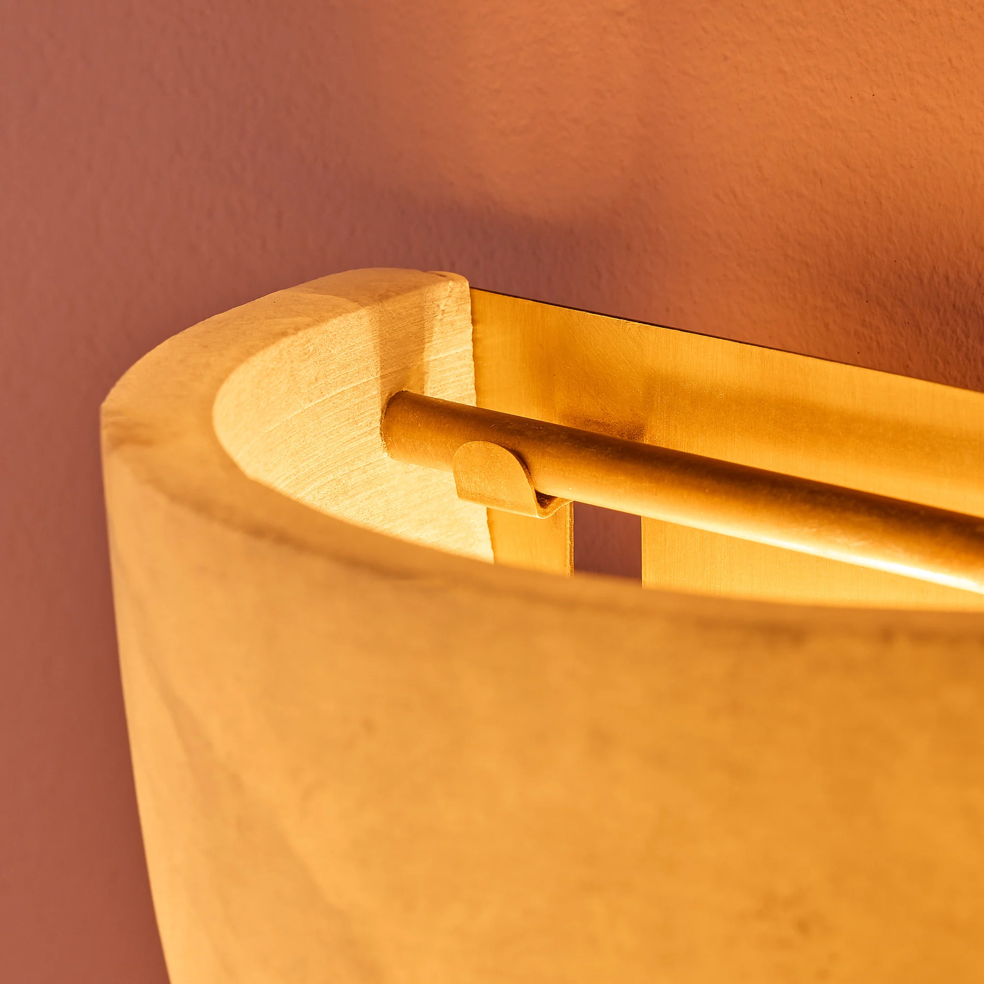 Socrates wall light in alabaster and brass - Image 4
