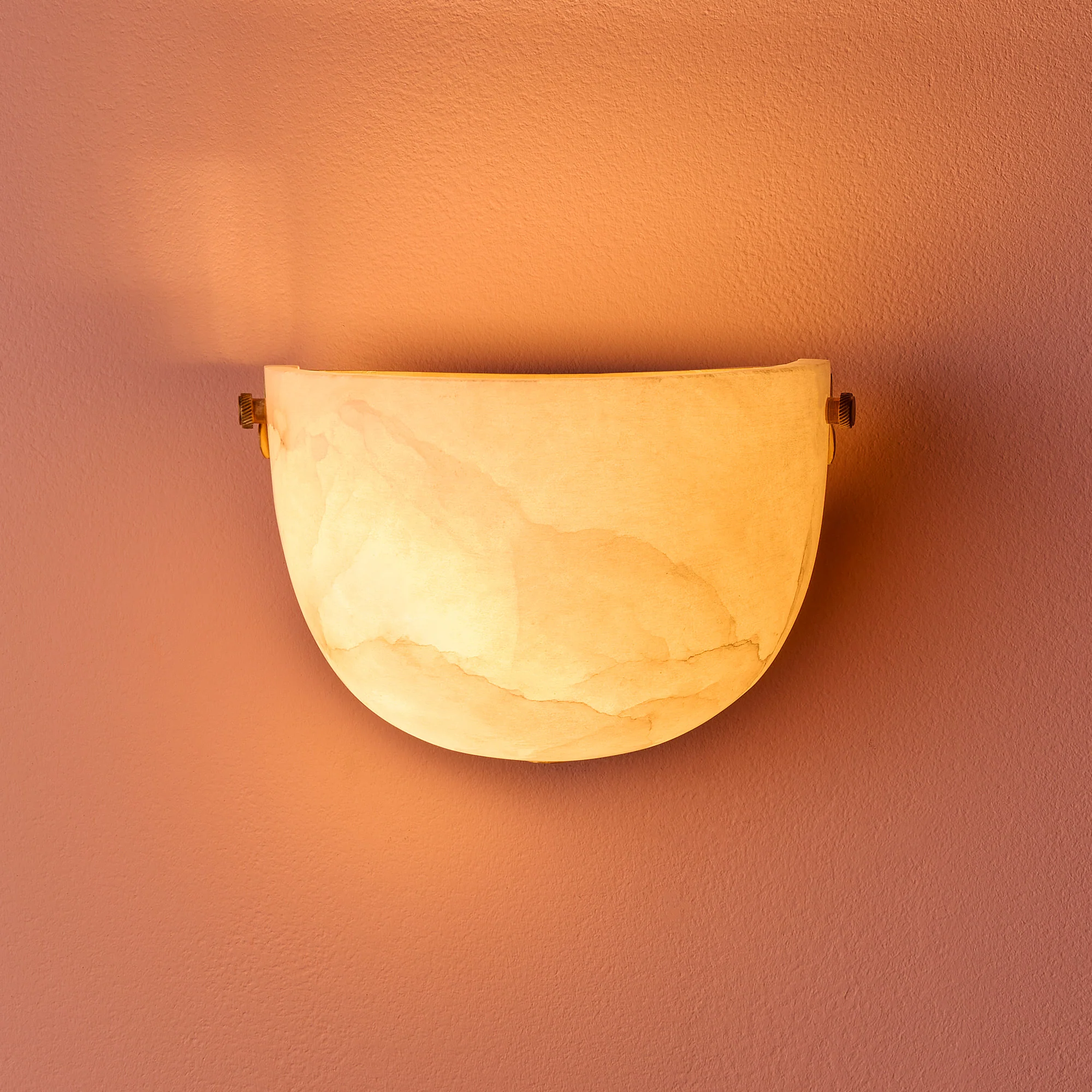 Socrates wall light in alabaster and brass - Image 9